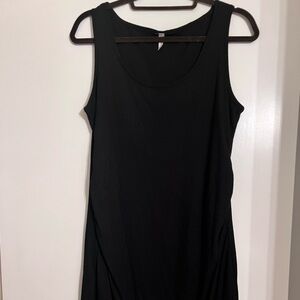 Pinkblush Black Ribbed Maternity Mini Dress